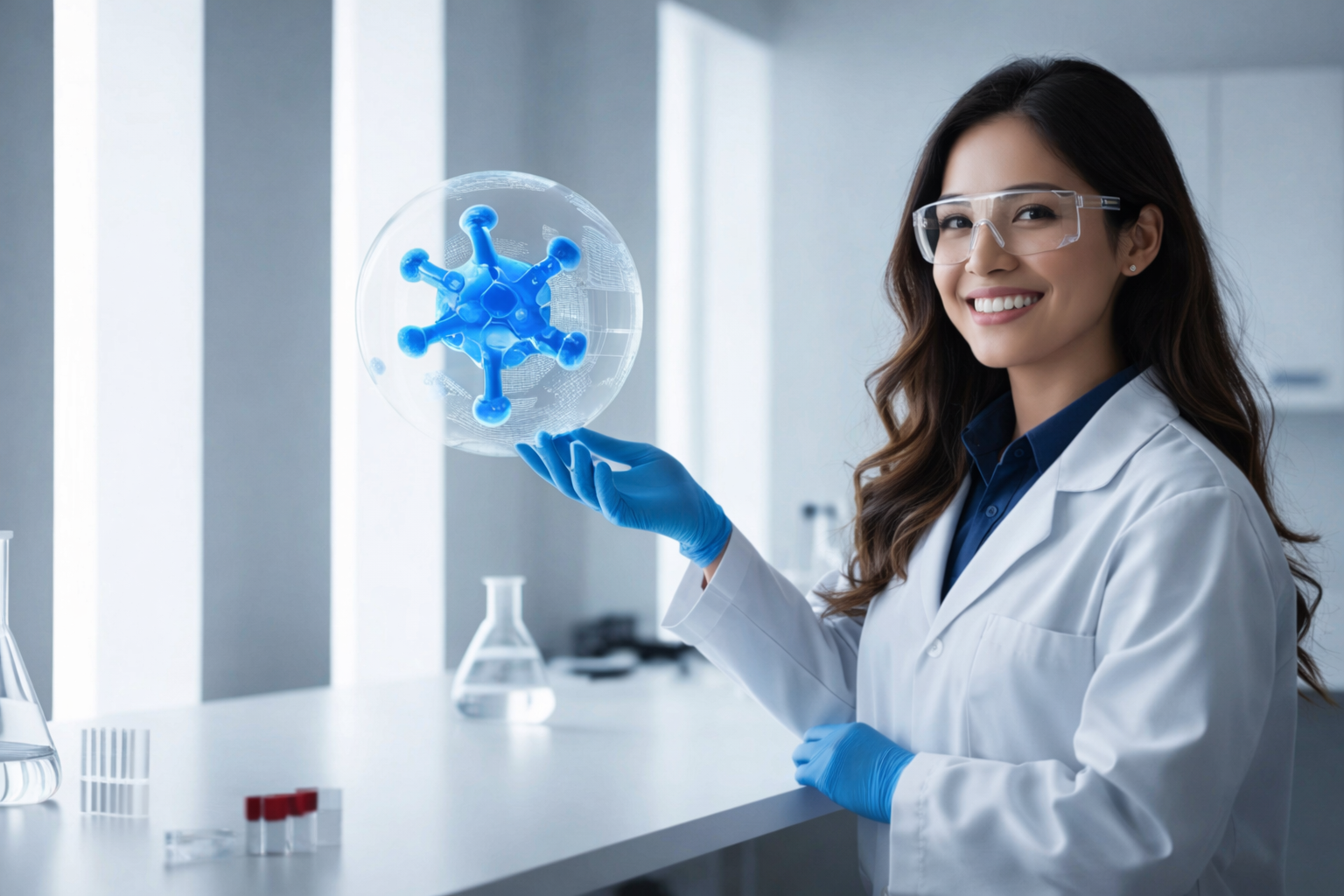 Cientista e peptídios